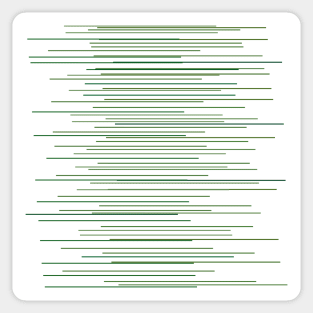 Thin Green Lines Swaying Sticker